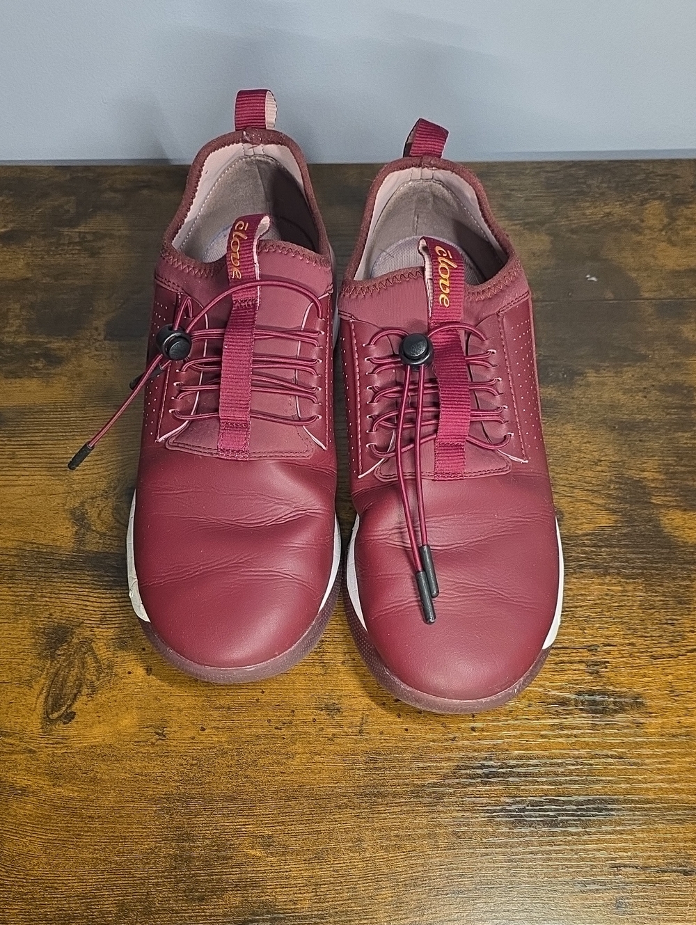 Clove Burgundy Lace Lock Sneakers - Womens 10/ Mens 8.5